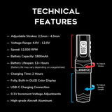 Legend Limitless Tattoo Pen - Adjustable Stroke - Galaxy Black (Full Set)