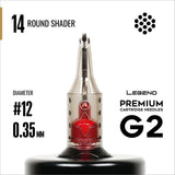 Legend Premium Cartridges G2 (2nd Gen) - Round Shaders - #12 (0.35mm) - 20/Box