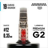 Legend Premium Cartridges G2 (2nd Gen) - Curved Magnums - #12 (0.35mm) - 20/Box